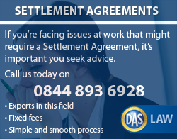 DAS Settlement Agreements - Call us today on 0844 893 6928